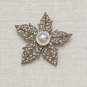Holiday Frosty Poinsettia Pendant